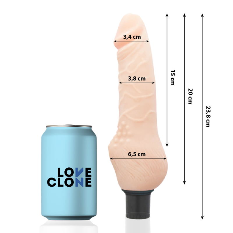 LOVECLONE - DAVEN SELF LUBRICATION REALISTIC 23.8 CM -O- 3.8 CM - Image 3