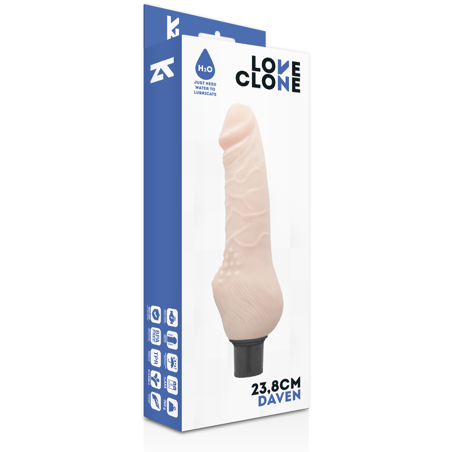 LOVECLONE - DAVEN SELF LUBRICATION REALISTIC 23.8 CM -O- 3.8 CM - Image 2